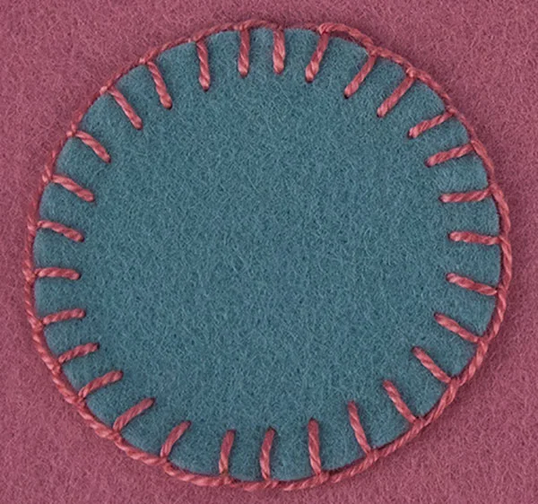 How To Applique Wool Felt - Blanket Stitch - Beginner Lesson 1 