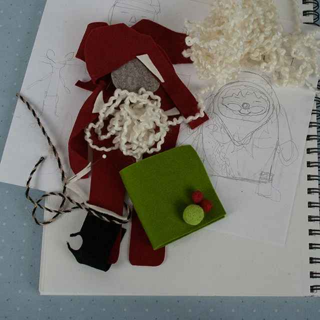 Wool Felt Santa Doll - WIP - Community Action Request!