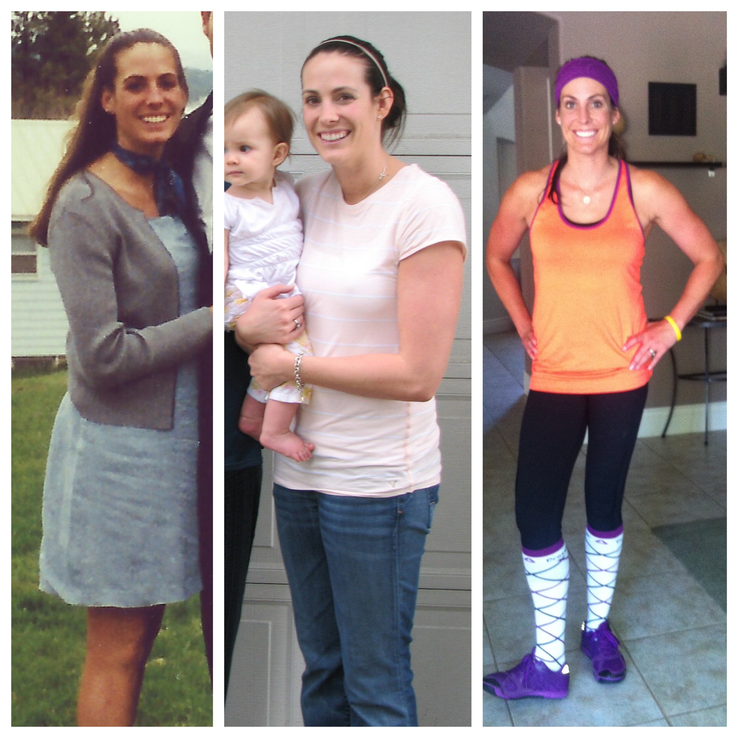 Before married & babies, after 2nd baby, 1 yr into CrossFit