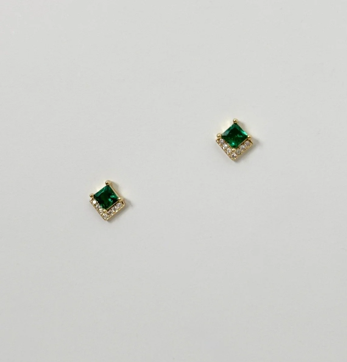 Emerald Stud Earrings