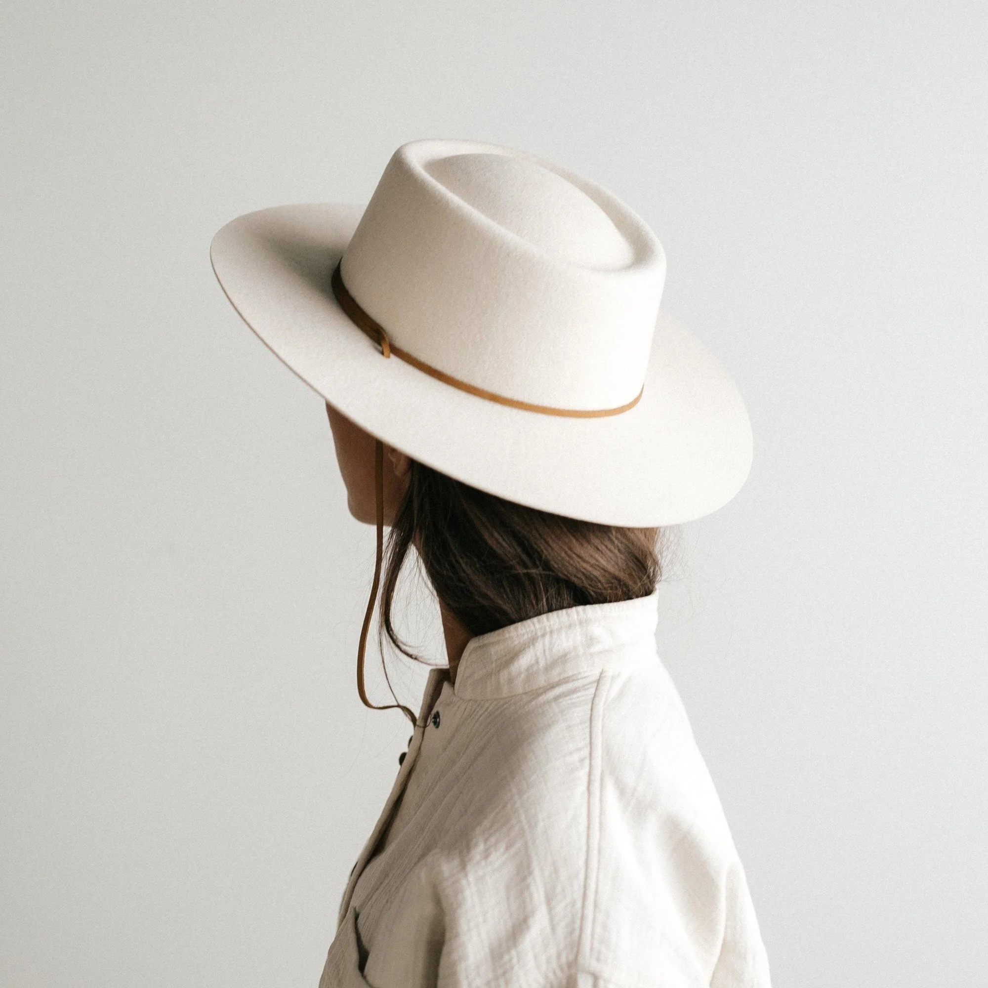 WREN FLAT BRIM TELESCOPE CROWN HAT 