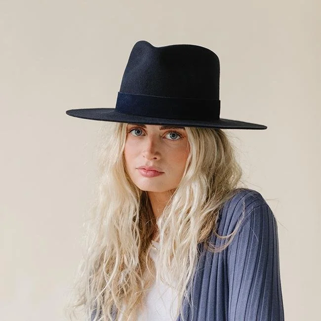 MILLER FEDORA - NAVY — TRAMPS + THIEVES
