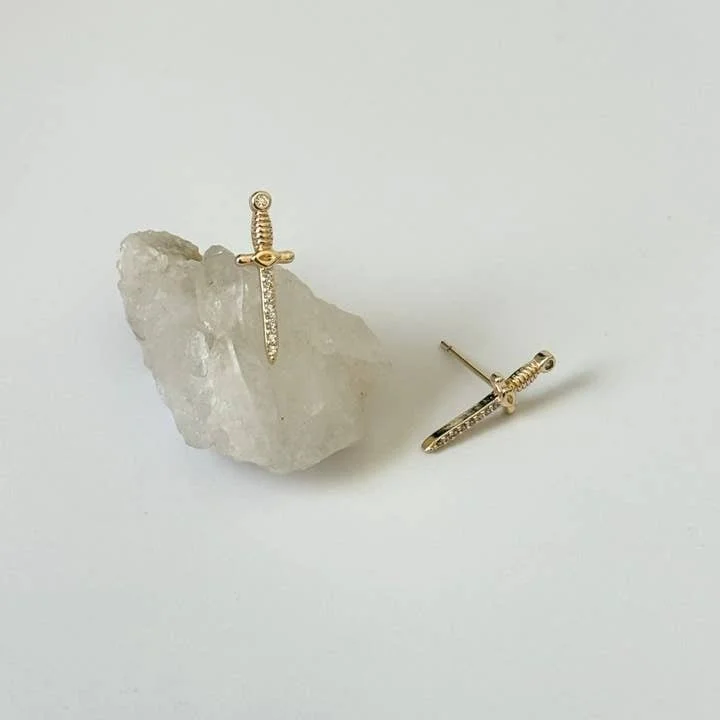 Dagger Stud Earrings