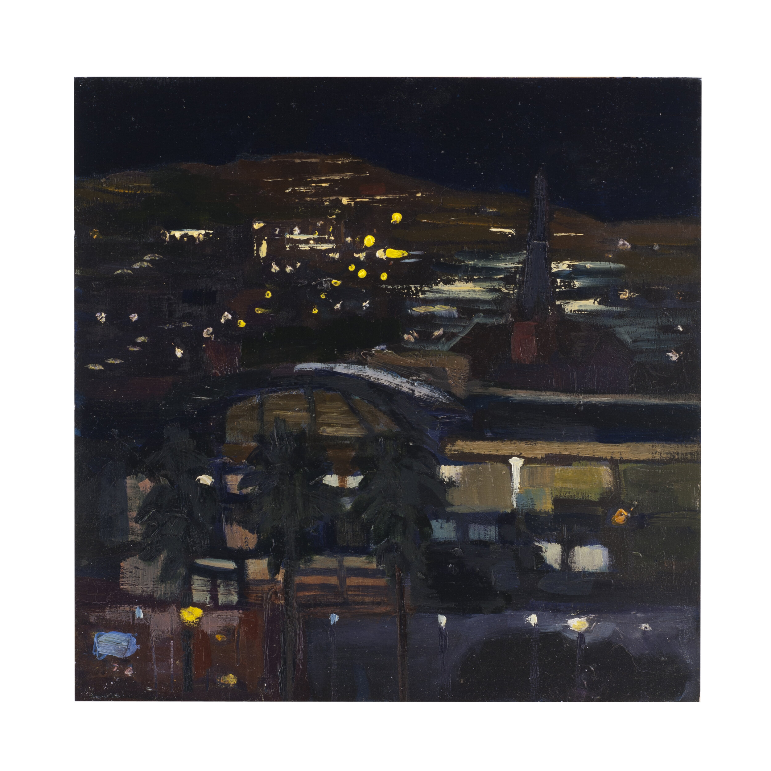 10pm, West oil on panel 8x8 (Copy)