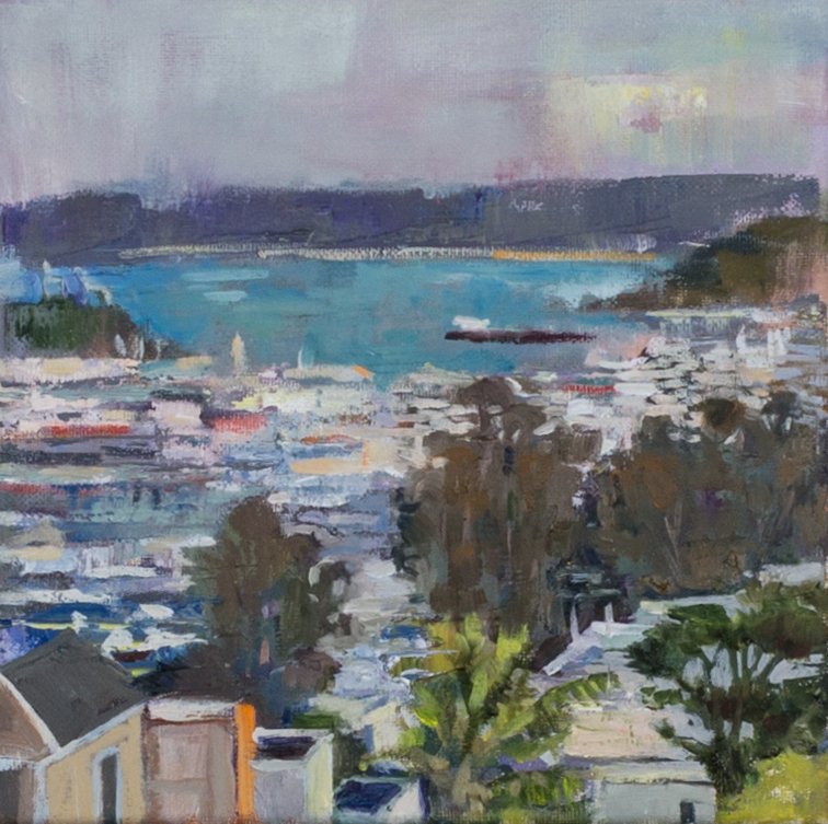 Bayscape, East oil on canvas 8x8 (Copy)