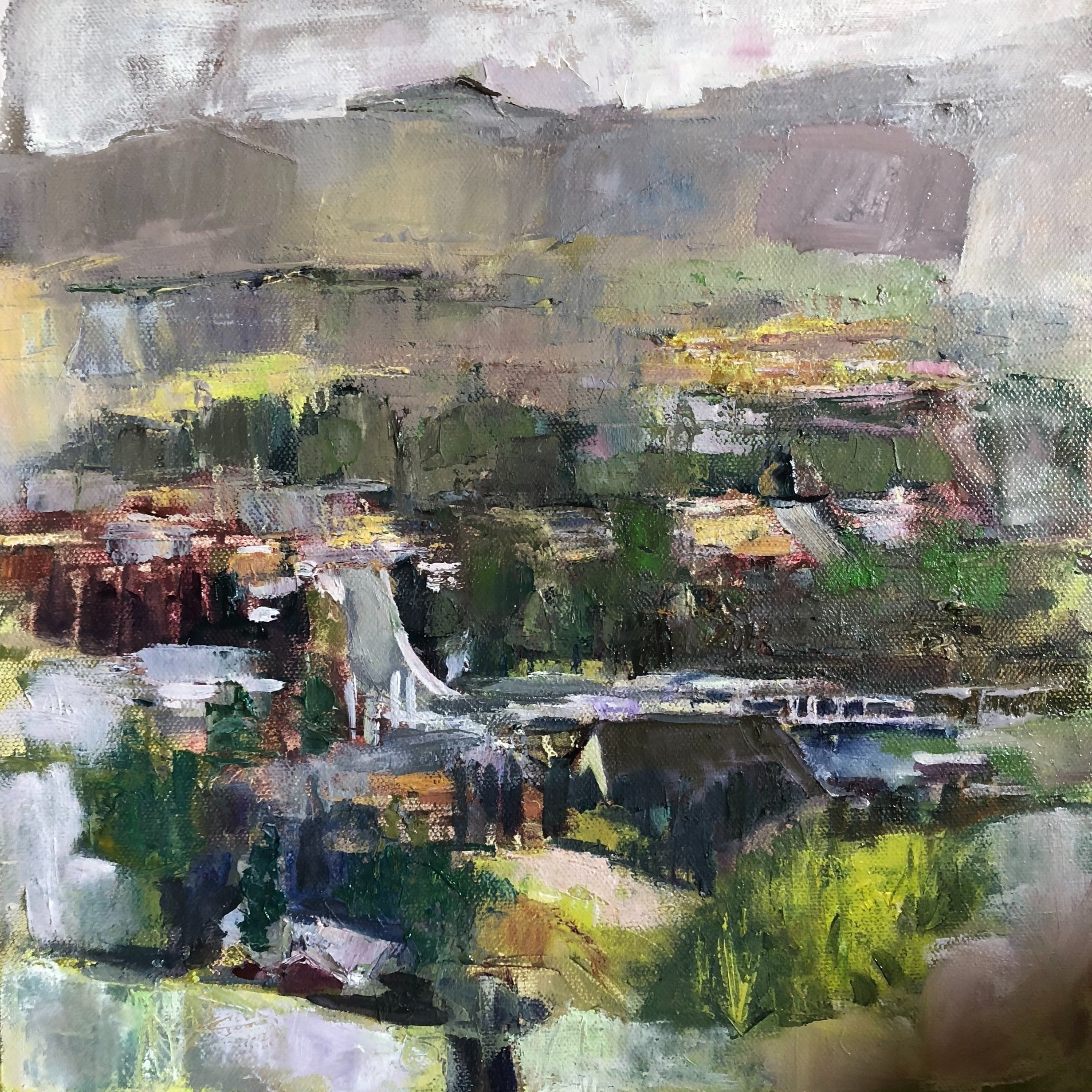 March, Northeast, study oil on canvas 12x12 (Copy)