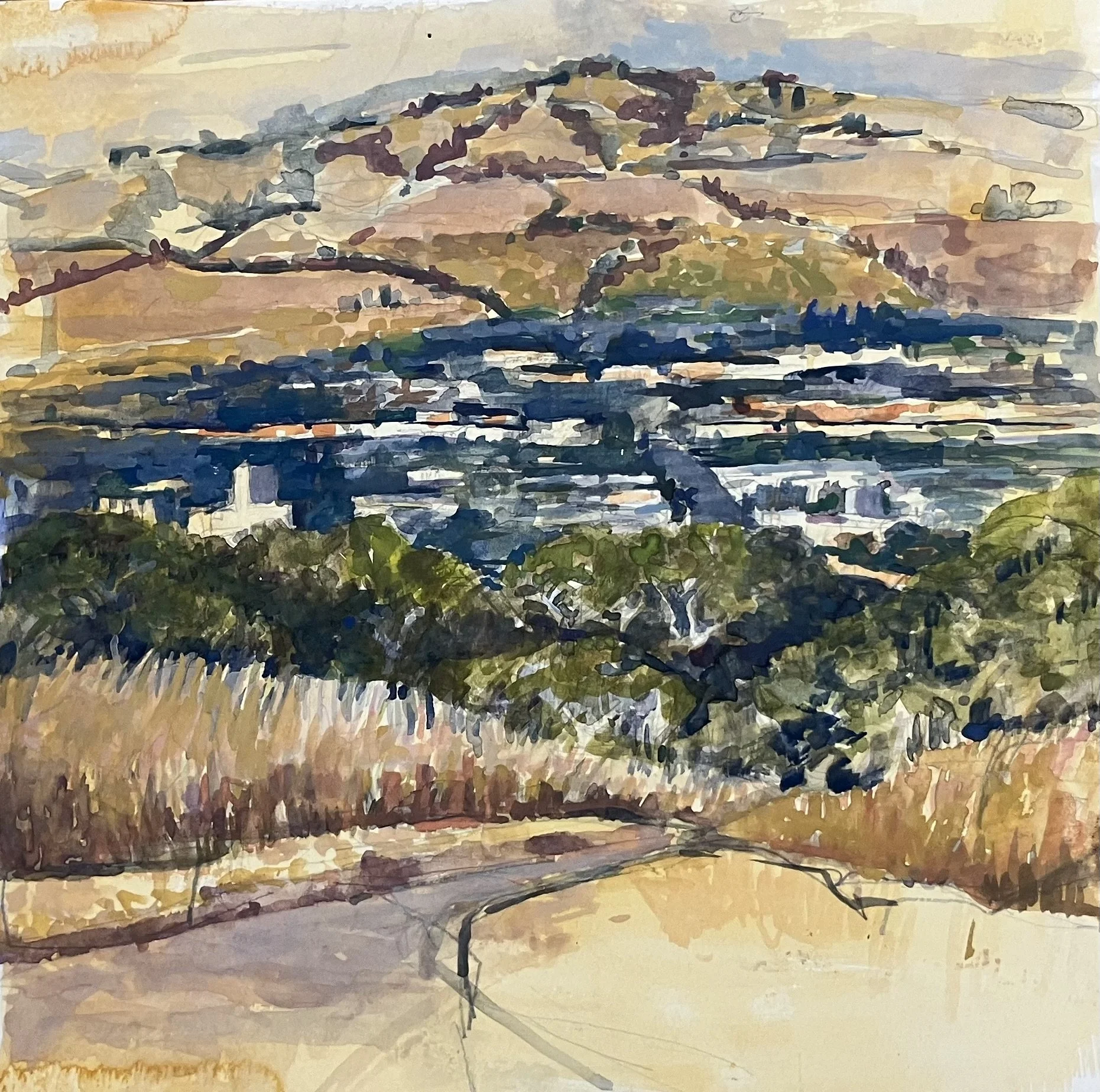 July 
gouache on paper
12x12