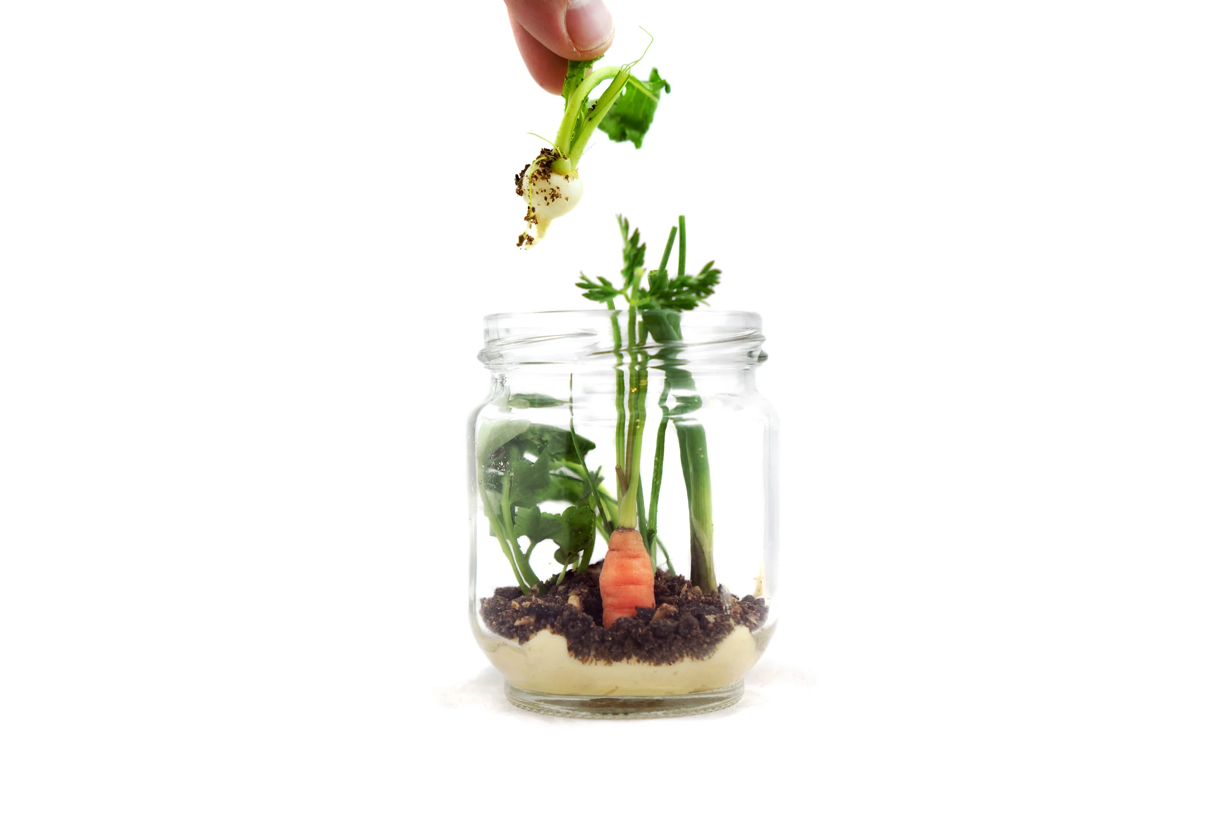 crudite in a jar
