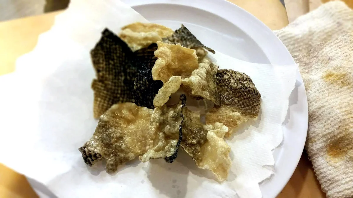 salmon chicharron