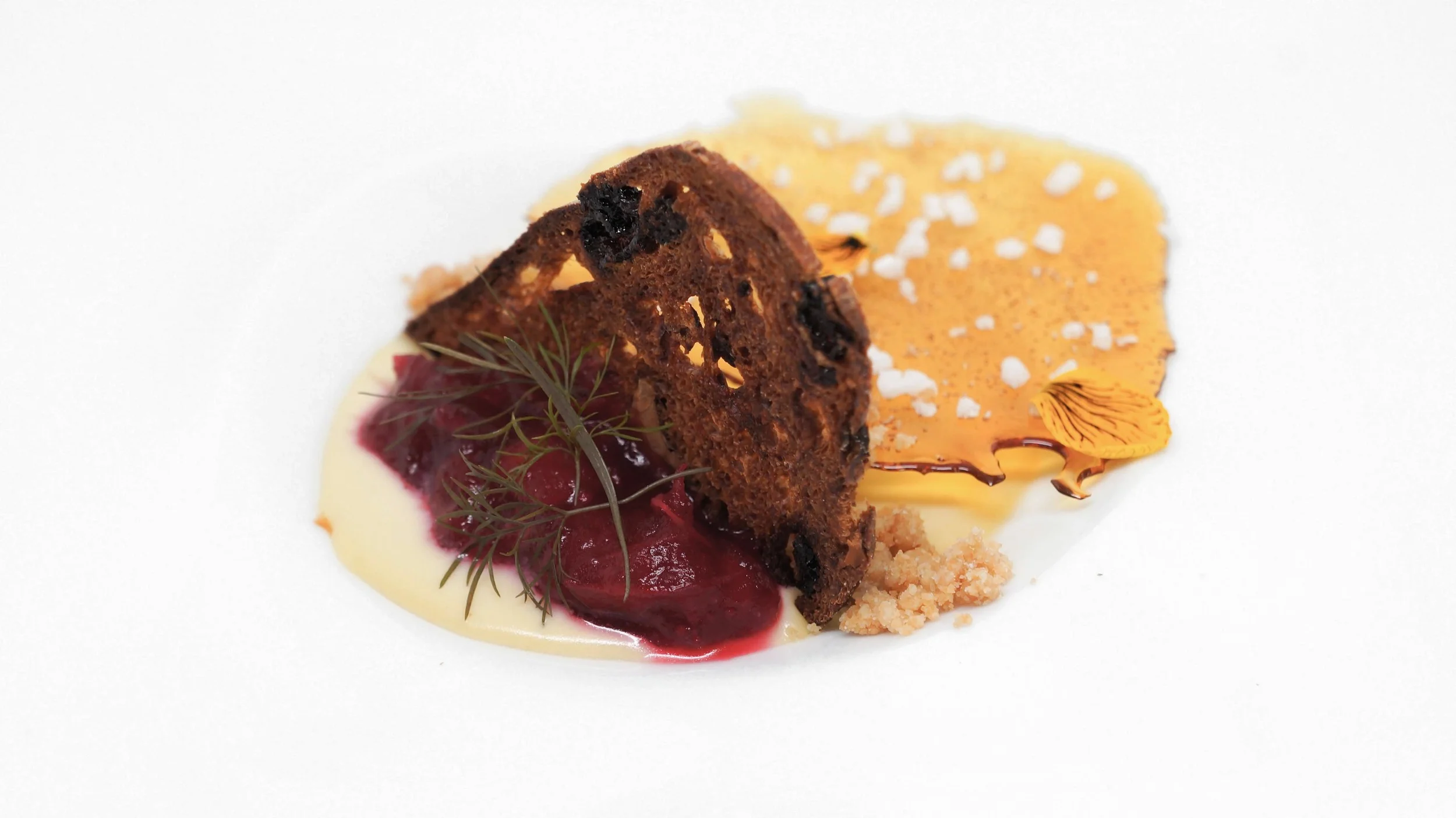 FOIE BRULEE with Sparkling Pear Digestif with Orange Bitters