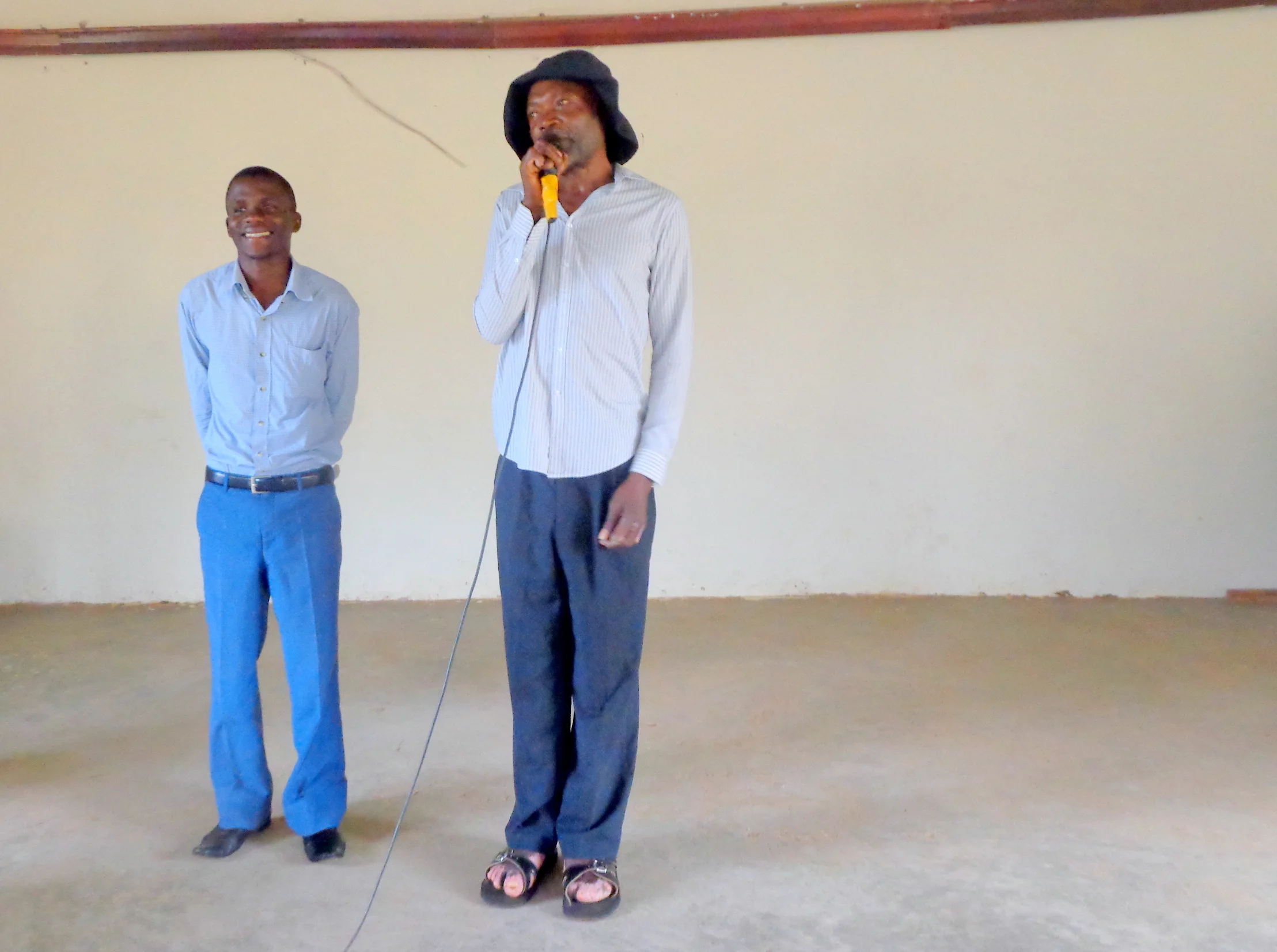 Yahaya praising the Lord for His provision 