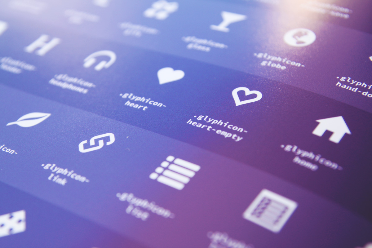 POSTER: Bootstrap glyphicons (V3.3.1) from only $23.00 AUD