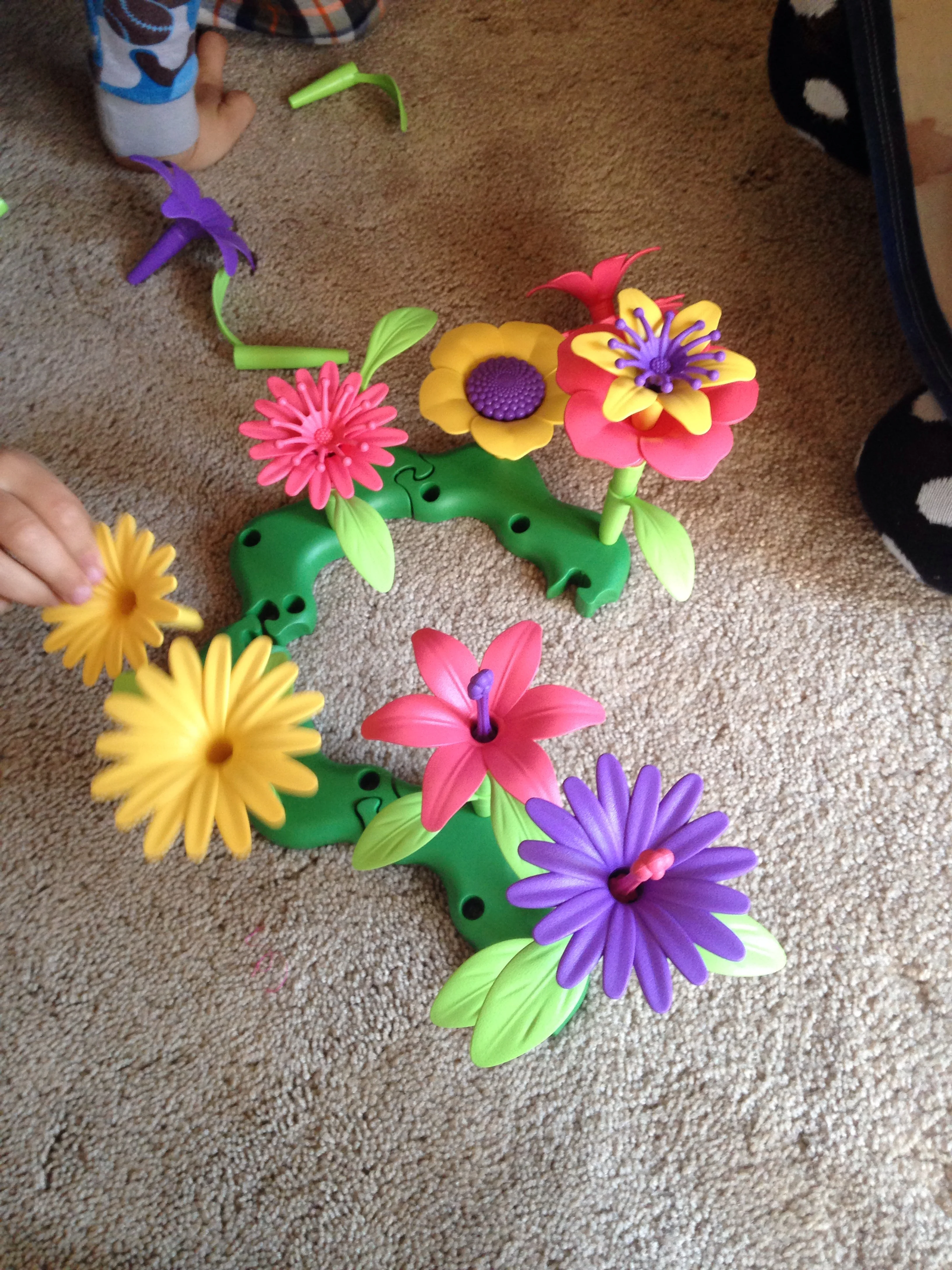 Even my six year old son enjoys this toy. He made this creation.