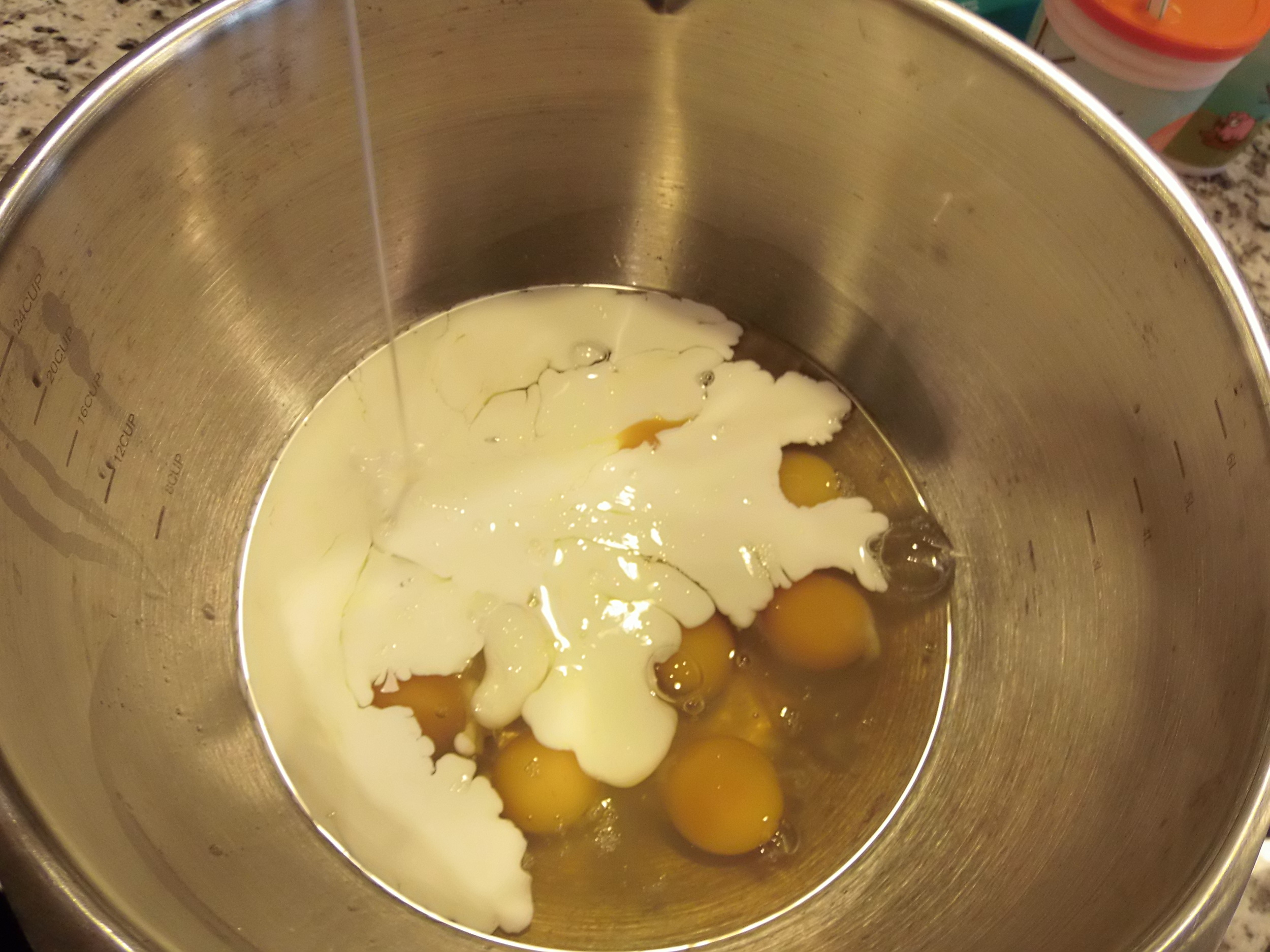 I then added 3/4 cup of heavy cream. 