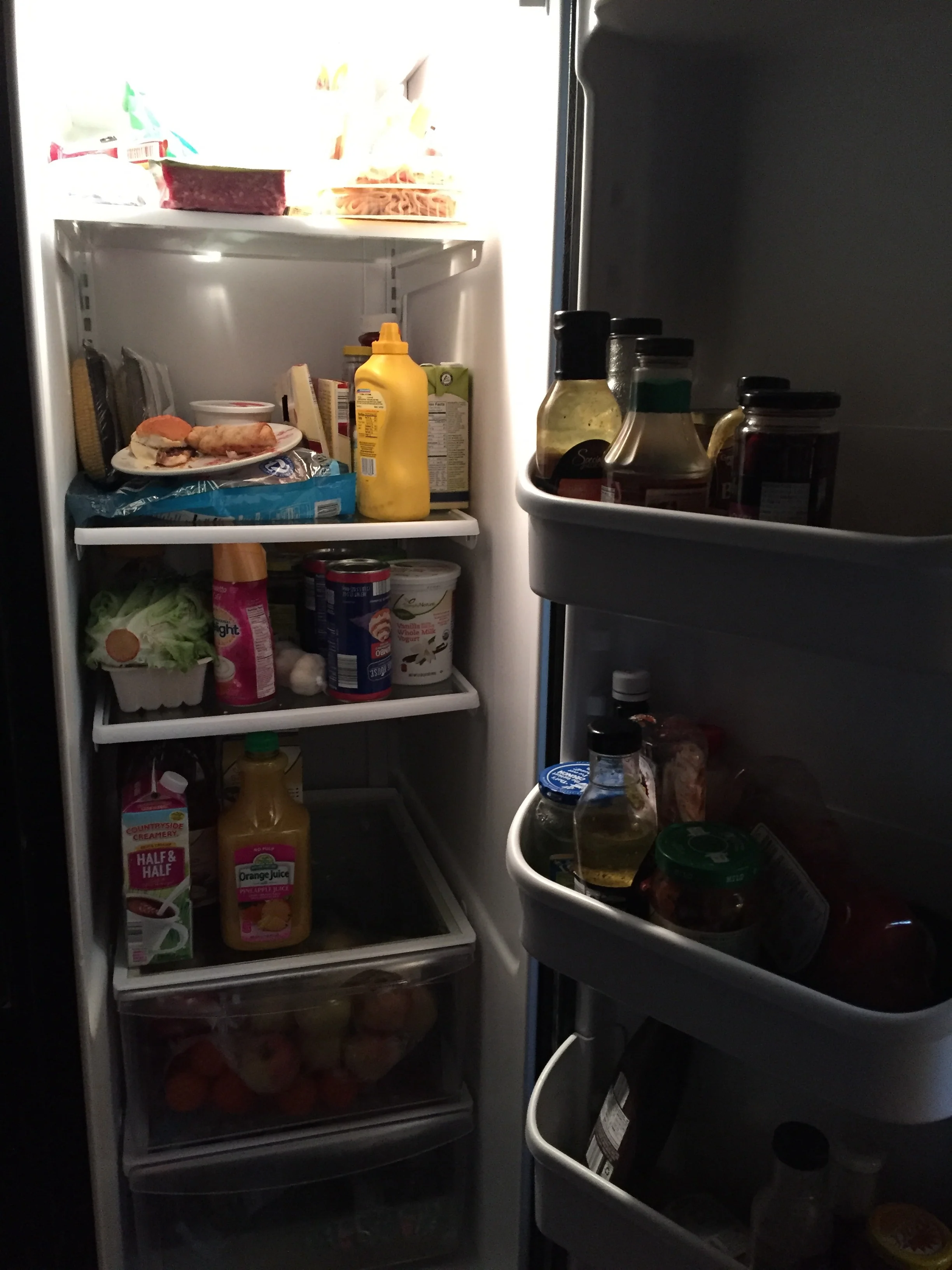When you buy groceries after you've worked all day.