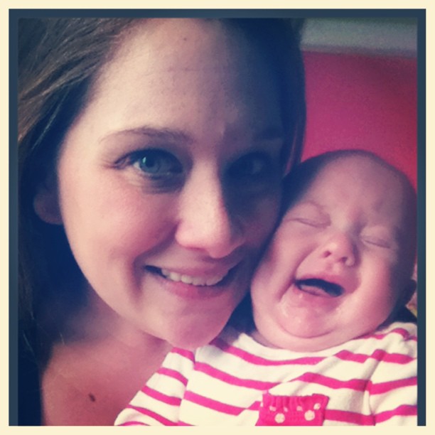 This is how our days usually went with Baby O. Tough life. 