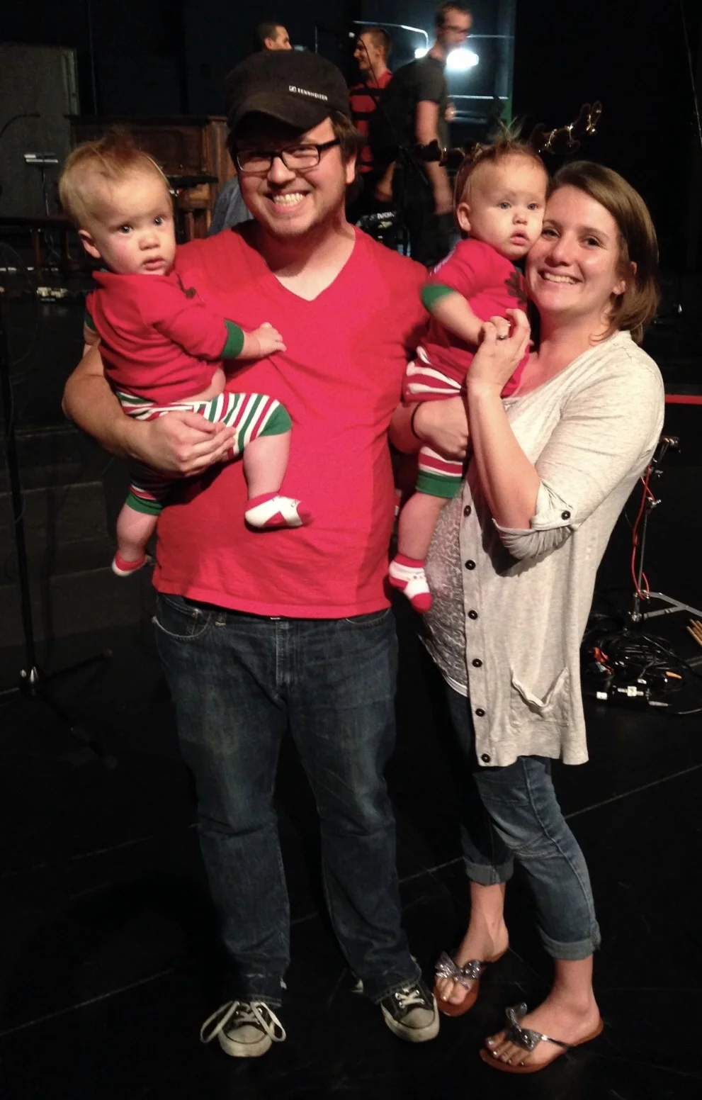 Leaving a concert daddy helped with.