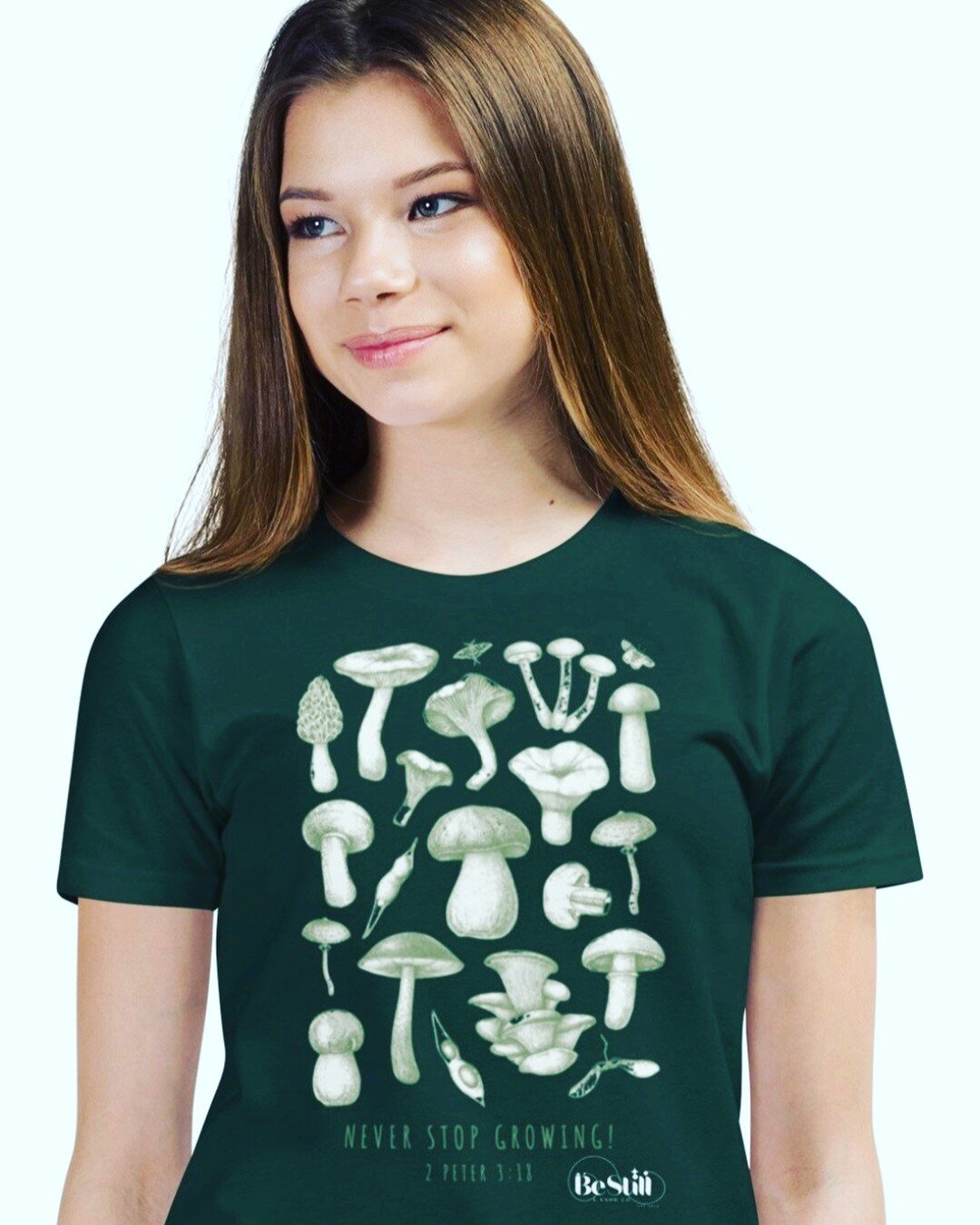 ***NEW PRODUCT ALERT!!!***

NEVER STOP GROWING 2 Peter 3:18 Youth Tee comes in four different colors and is so buttery soft...you can almost taste those mushrooms. 

***LINK IN BIO*** to shop. 

#bestill
#bestillandknowco