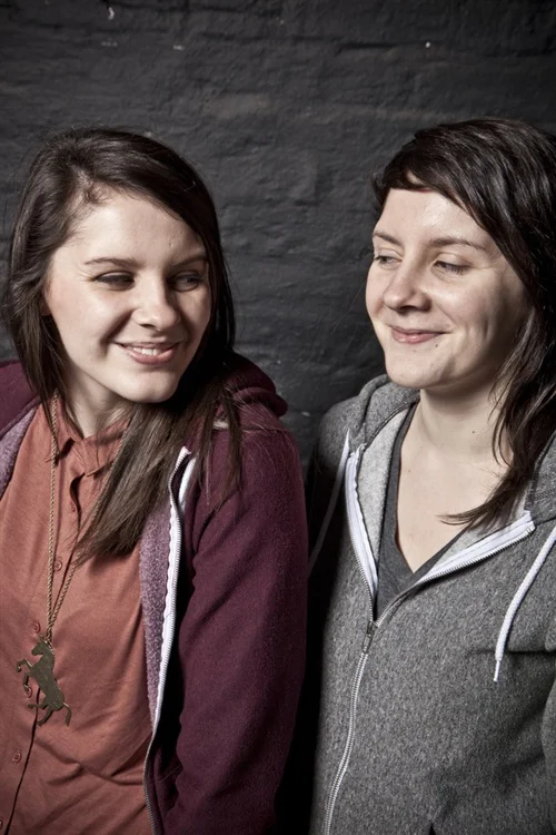 Heathers did a courtyard session for The Fly today. I was set up waiting for Gruff and was startled at their honestly remarkable sound. Beautiful, like only incredibly talented twins could make. Give them a listen, it can't hurt after all.