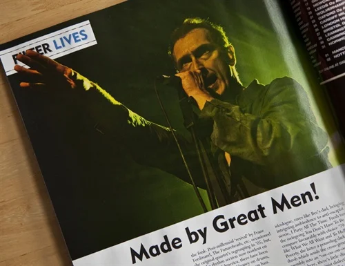 Made it! My first commission for Mojo Magazine is in print, I'm very proud to say. Such a huge title in music. The show at Heaven (everything music happens there at the moment it seems) wasn't without incident to say the least (access issues and beaten upon microwaves) but none of that matters now because it's here and it looks ace.