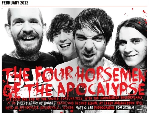 Love that. Loads. Pulled Apart By Horses - smashing a crowd to fuck in a sweatpit, barn, field, enormodome near you very soon.