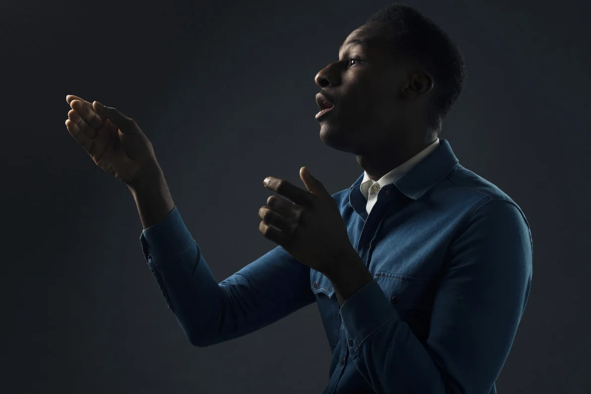 Another lovely commission from TONY. Free access with Leon to wander East London and even nab a quick studio shoot. Working quick with tethered Hasselblad and battery powered Bron Moves we nailed 6 set ups total, so please enjoy this couple here. He's a beautiful gospel singer of the old school and entertained us as we worked with his astonishing vocal ability , enchanting us all the more.