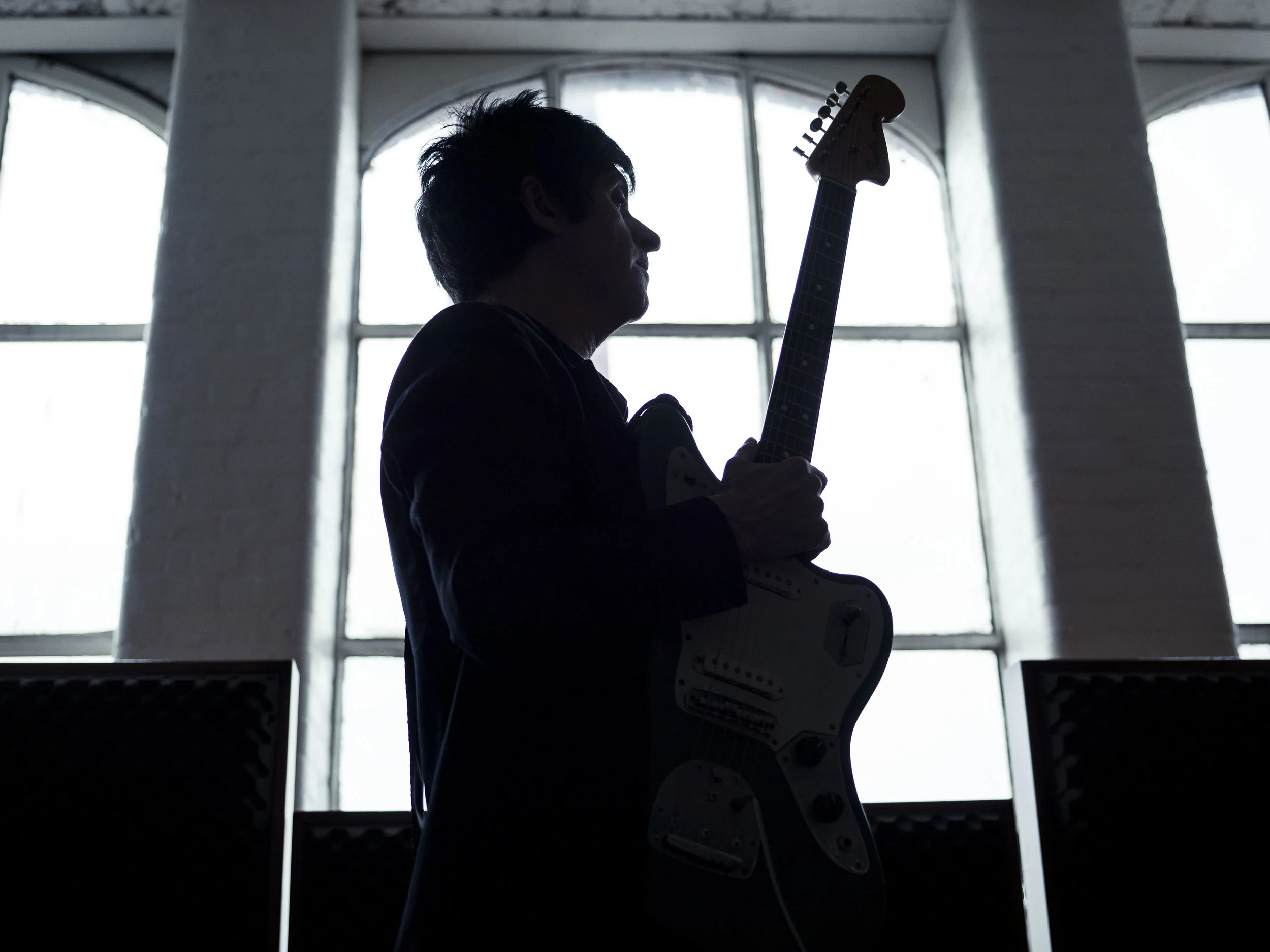 Incredible to share the same air as this cat, who's significantly shaped music for the good in his long career. Johnny told us fantastic stories, had got the lunch in and was so easy to shoot I could have hugged him by the end. Interestingly he had thought through all the shots he wanted to do, so I just had to squeeze some of my own past him, including this one, and we were back on the train. Shot on Hasselblad H6D, to top it all.