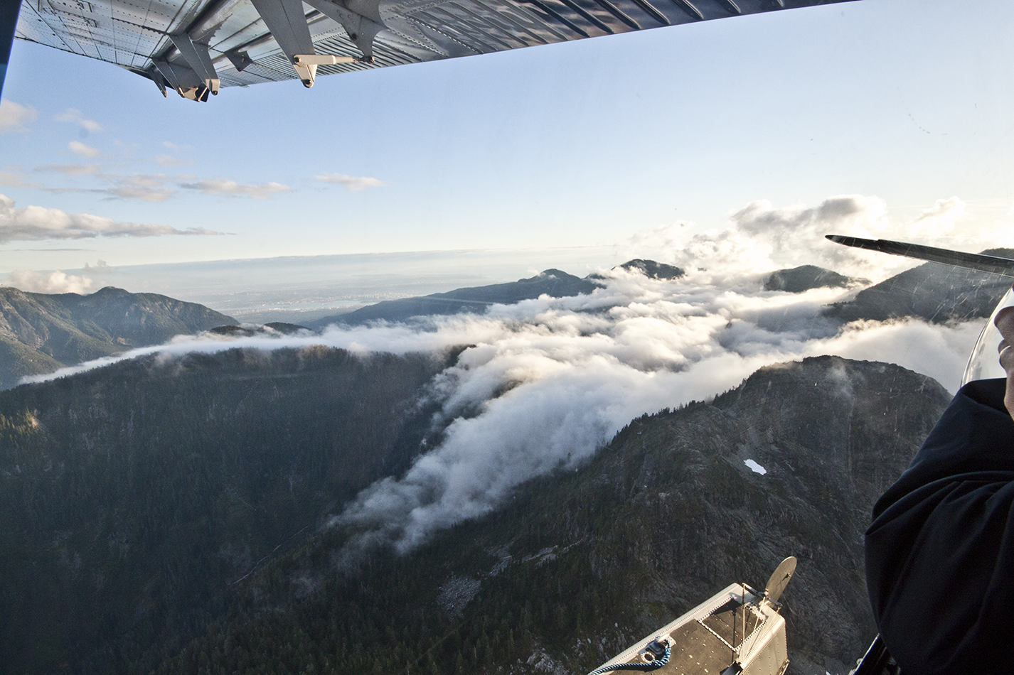 The view from the sea plane.