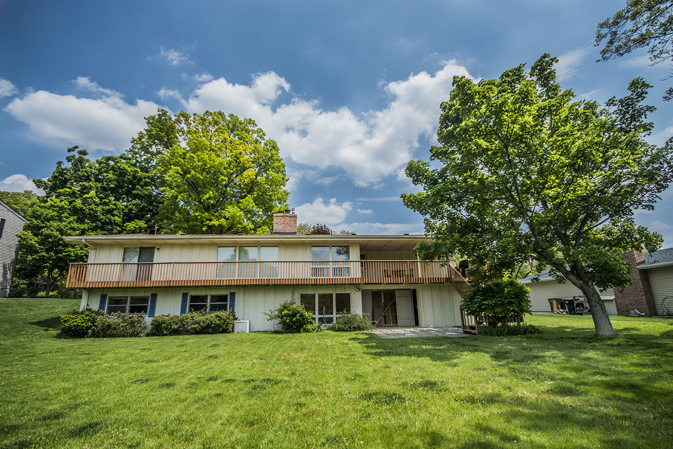The back of the house.