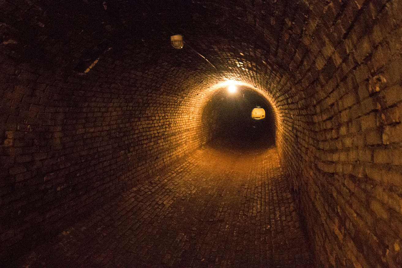 Tunnels beneath the campus, because it gets cold in Michigan.
