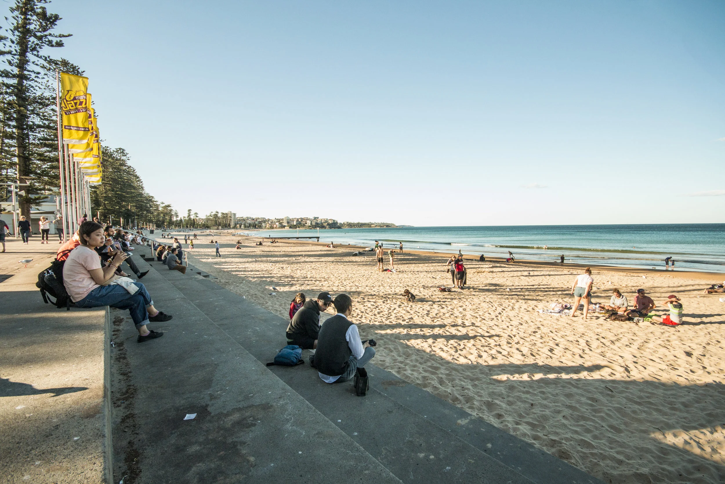 The Manly beach
