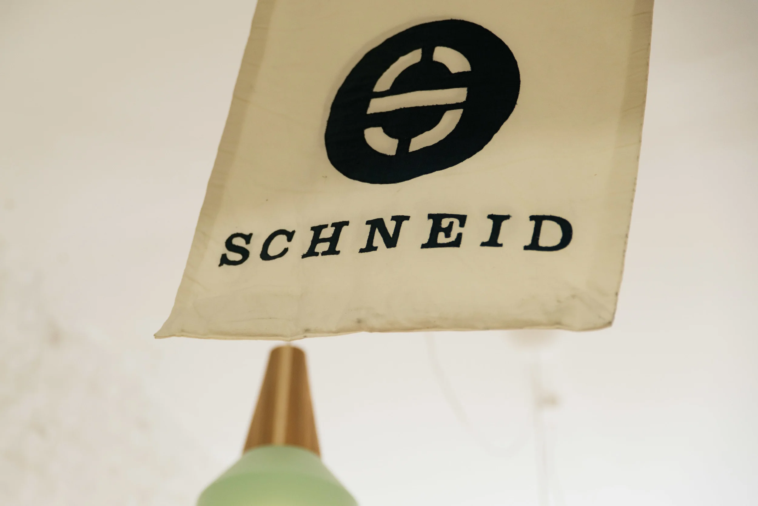 Handmade flag in our studio