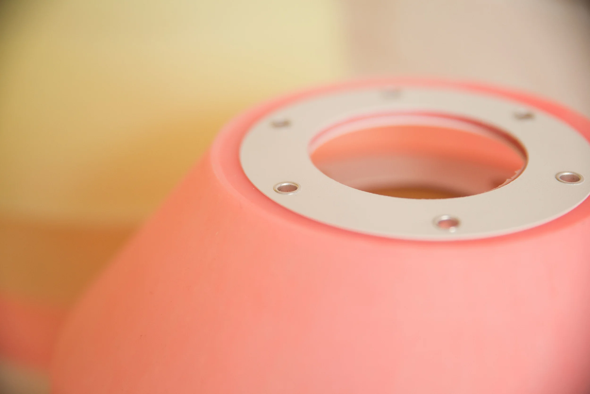 Detail of Eikon Bubble (coral red)
