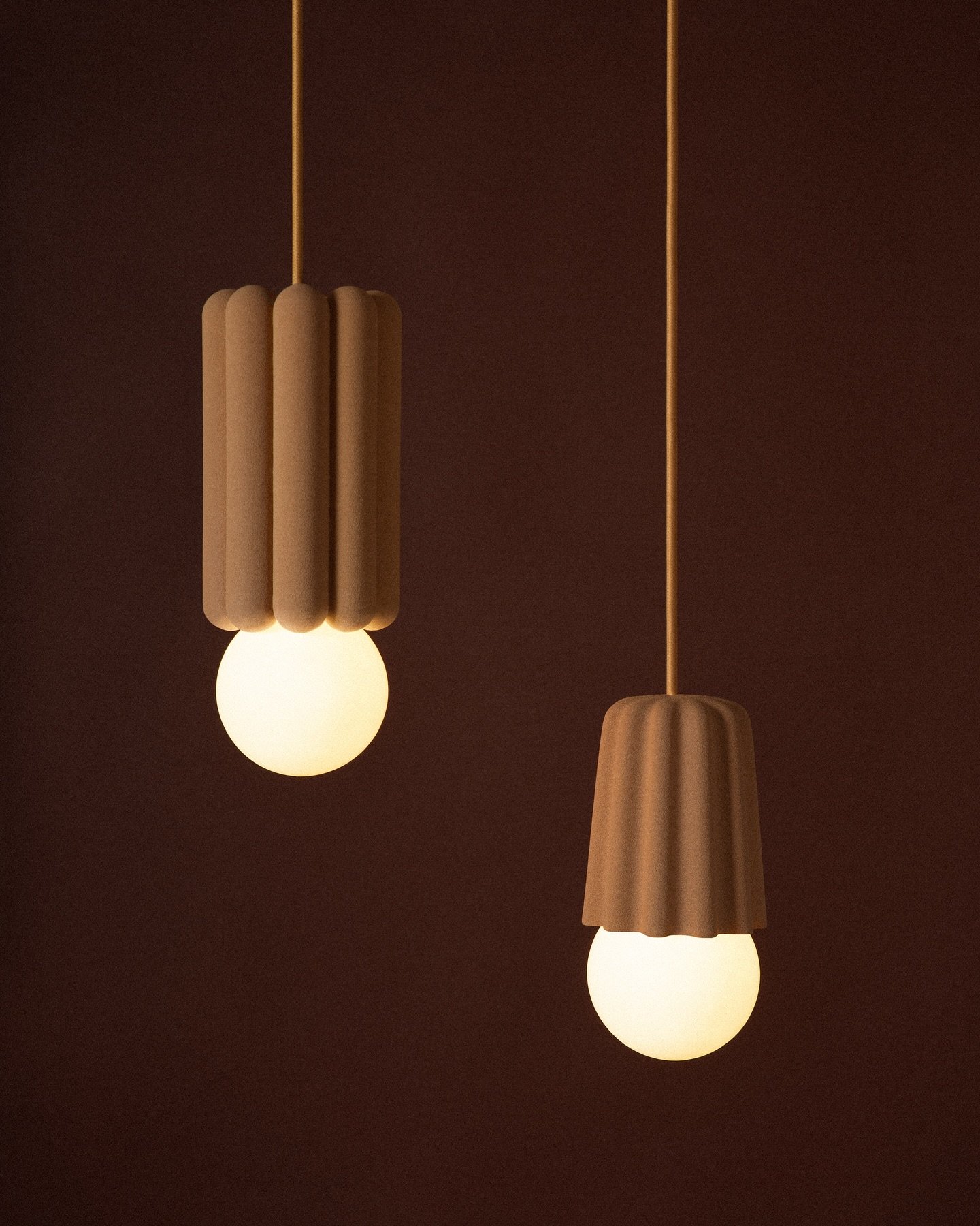 The Stucco lamp is a testament to the expressive potential of ceramic craftsmanship. Shaped by hand in our own studio, each piece embodies a tactile, architectural quality&mdash;merging traditional material processes with contemporary design sensibil