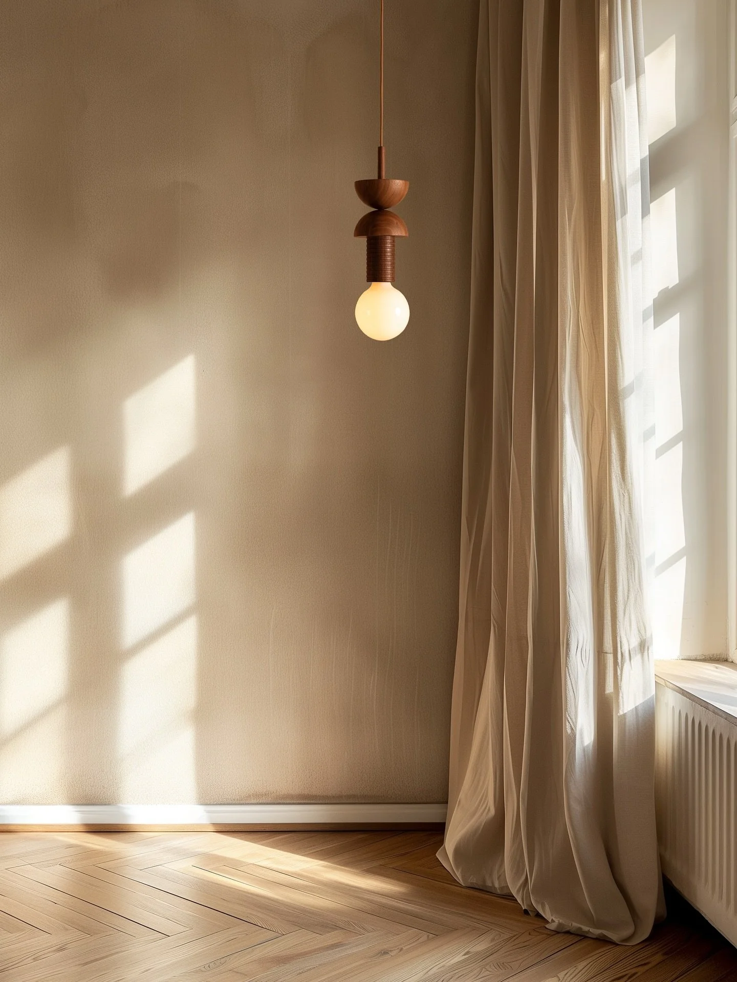 Framed by soft daylight, the Junit Walnut Edition reveals its sculptural calm. A study in proportion, material, and the quiet dialogue between object and space.