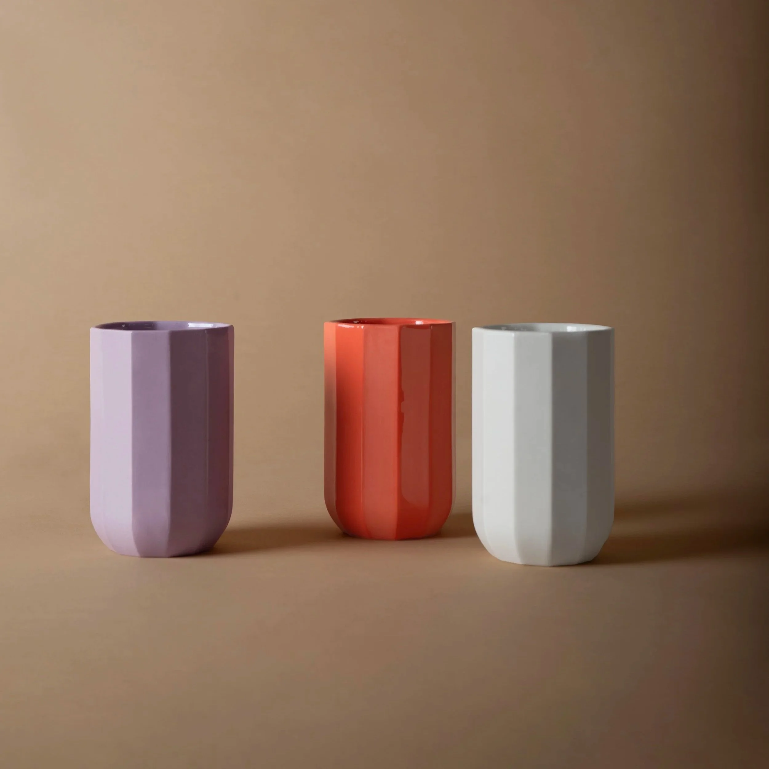 Facet Porcelain Cup