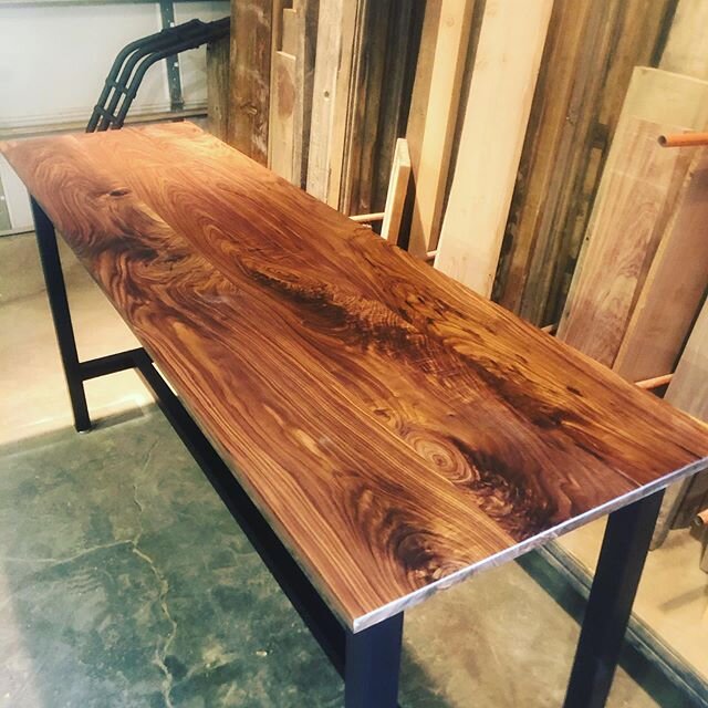 Tables for @lostcitydenver&rsquo;s new location in Cap Hill. This rustic walnut is stunning.