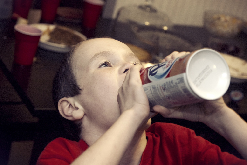 Finishing off the whipped cream.