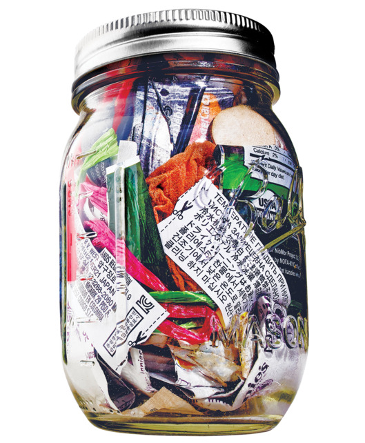 All of Lauren's trash from 4 years fits in this jar