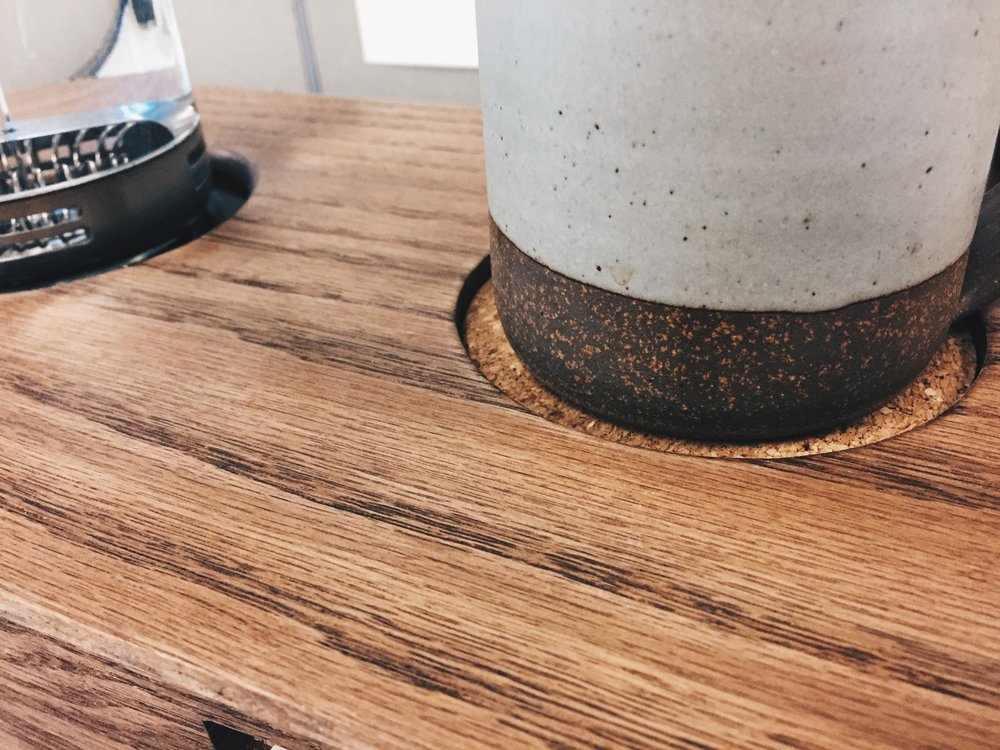 Cork mug coaster