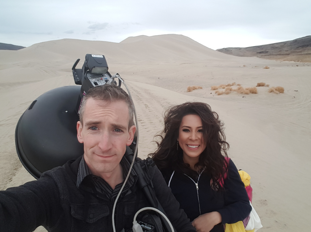 Lan and I at sand mountain,