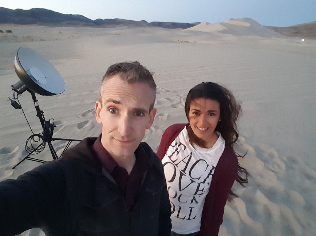 Megan and I at sand mountain avoiding ATV’s