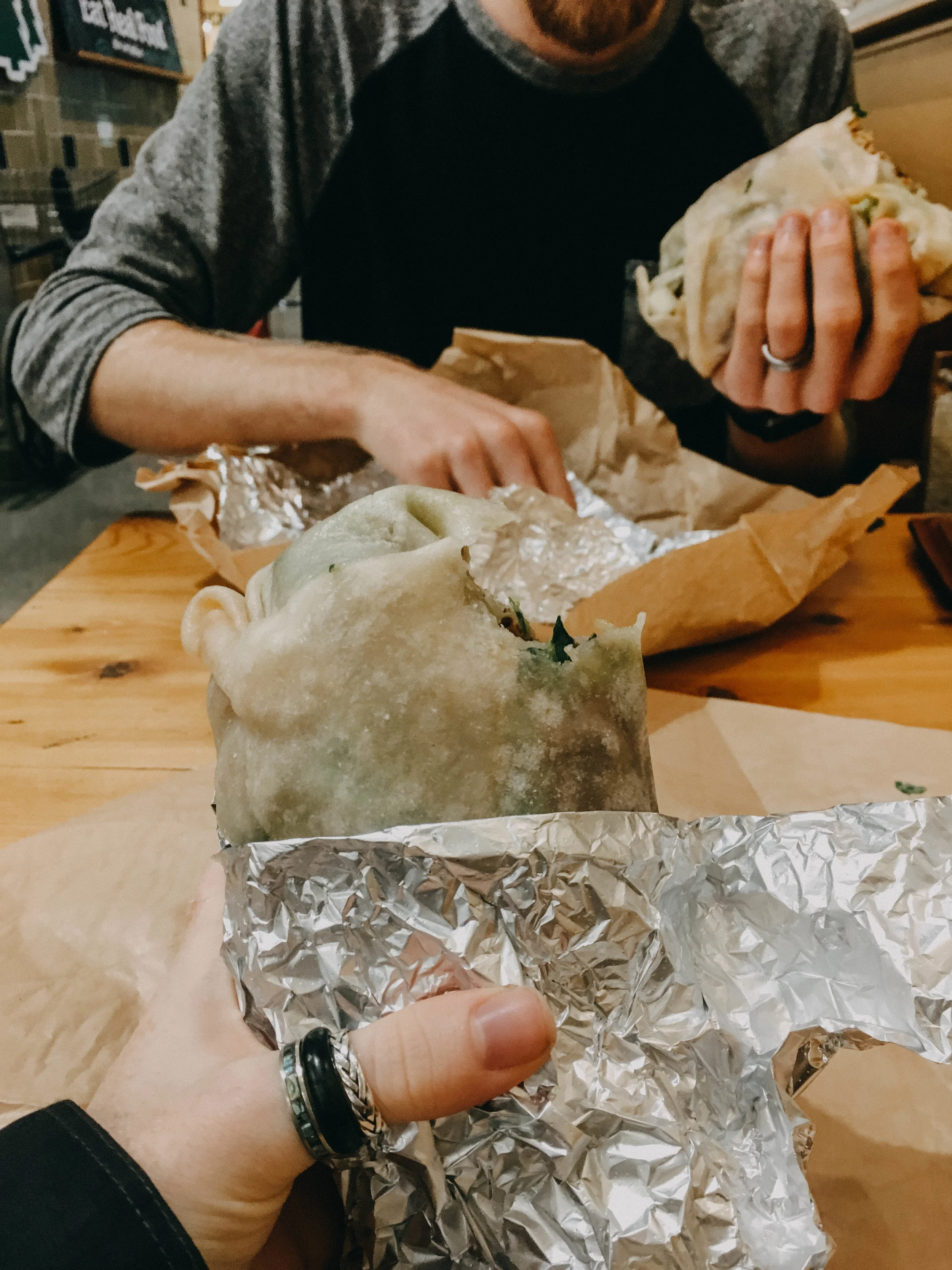 The Whole Foods in Portland is amazing! On my diet I can't have grains, so burritos are normally a no-no for me, but they had cassava tortillas at their taqueria! We went there for lunch a lot! Even when we drove back through we stopped. #dedicated