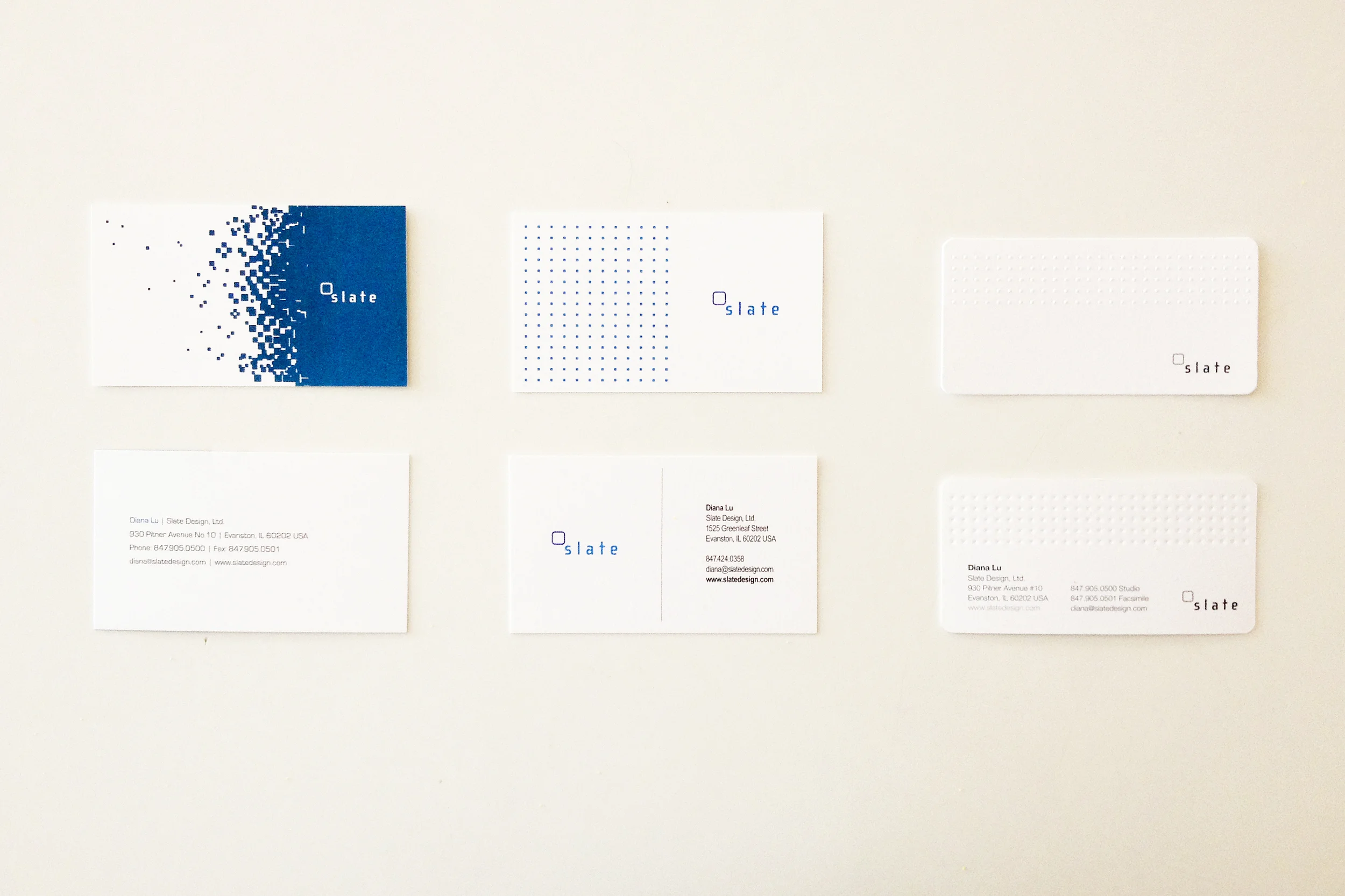   Various company cards  2008-2012 -- Slate Design 