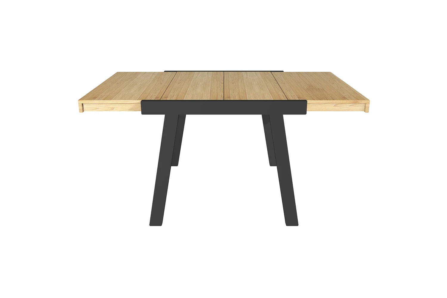   Pocket extension table  for CB2  ...to 6.&nbsp; Extension leaves are tucked away inside the table.&nbsp; Perfect for the small space apartment.  
