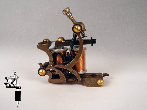 The Stitcher - liner and shader available. This design comes with custom skull binding posts. (Liner shown above.)