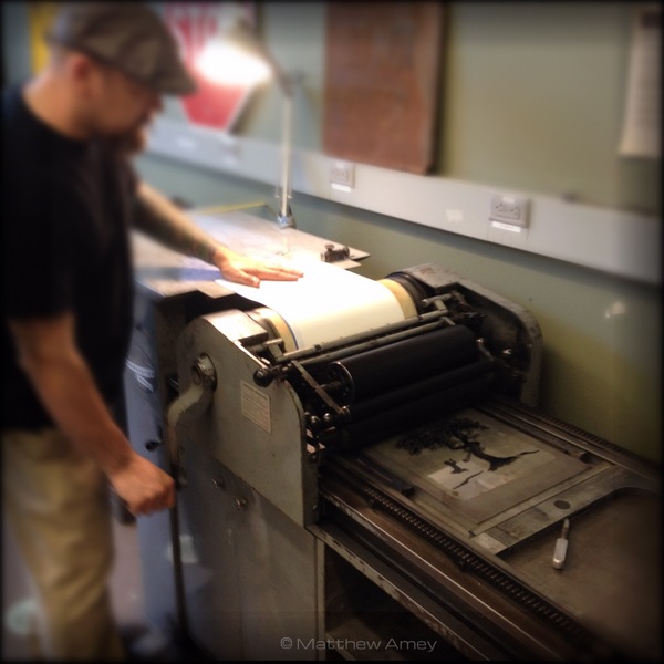 This is why they're called hand-pulled prints.