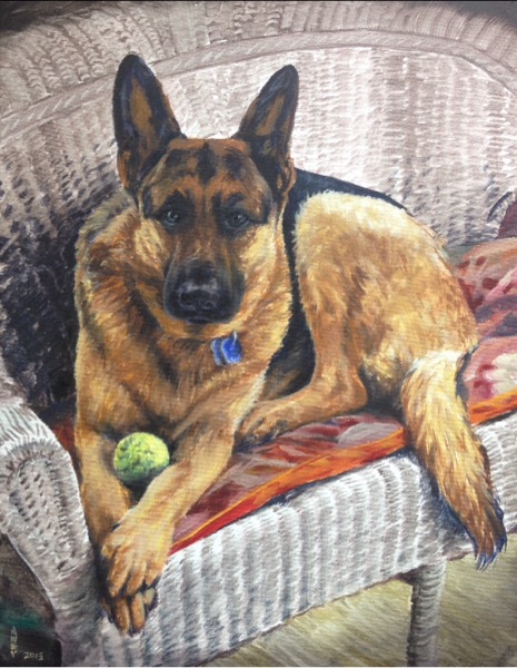 Finished painting. 14 x 18 oil on canvas.