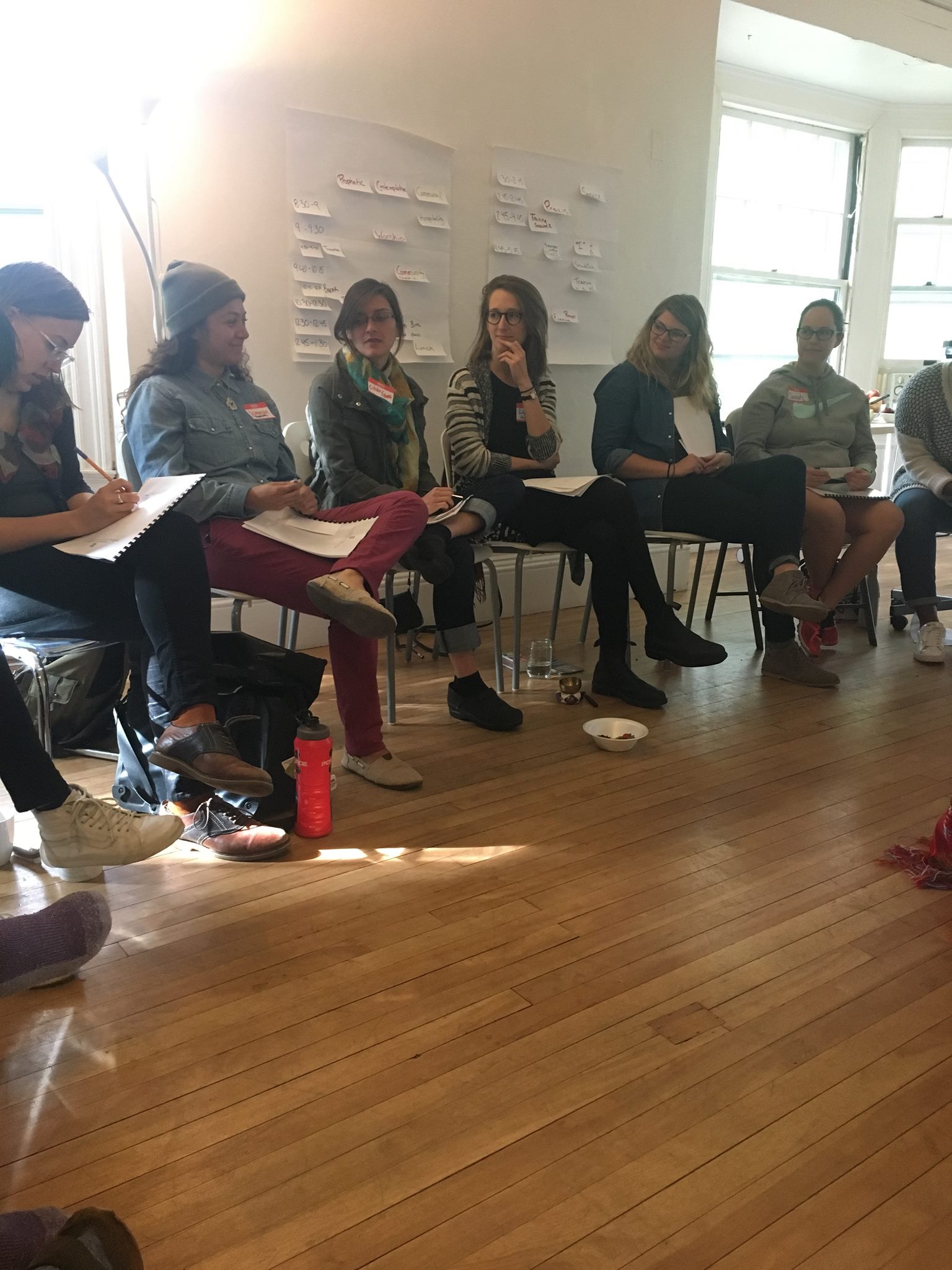 Participants breaking the ice before our October 8th Advanced Facilitation Workshop