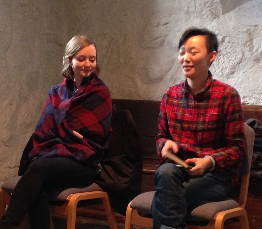 Worship team members engage in prayerful and prophetic conversation
